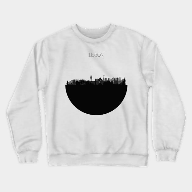 Lisbon Skyline Crewneck Sweatshirt by inspirowl